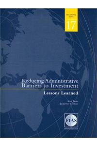 Reducing Administrative Barriers to Investment