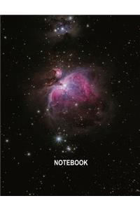 Notebook. Galaxy Cover. Composition Notebook. College Ruled. 8.5 x 11. 120 Pages.