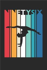 Gymnastics Notebook for 96 Year Old Women and Men - Vintage Gymnastics Journal - 96th Birthday Gift for Gymnast Diary