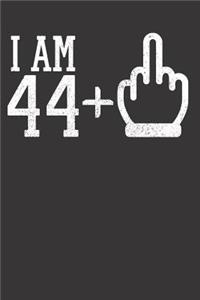 44 Birthday Midelfinger Notebook Journal