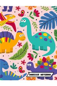 Dinosaur Notebook: 8.5 x 11 Wide Ruled Notebook For All Your Home, School And Business Note Needs