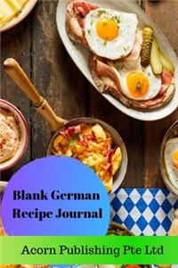 Blank German Recipe Journal