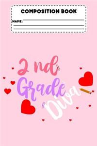 Composition Book 2nd Grade Diva