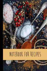 Notebook For Recipes