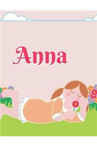 Anna Personalized Sketchbook Journal Notebook