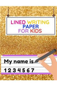 Lined Writing Paper For Kids