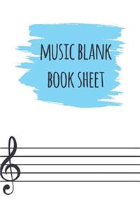 Music Blank Book Sheet