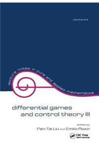 Differential Games and Control Theory III