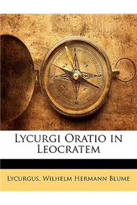 Lycurgi Oratio in Leocratem