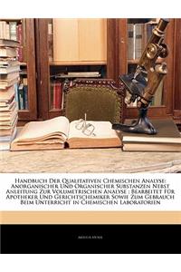 Handbuch Der Qualitativen Chemischen Analyse