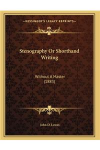 Stenography Or Shorthand Writing