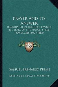 Prayer and Its Answer