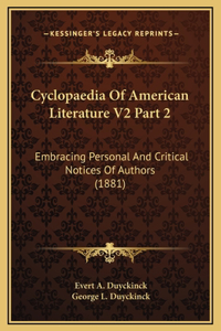 Cyclopaedia Of American Literature V2 Part 2