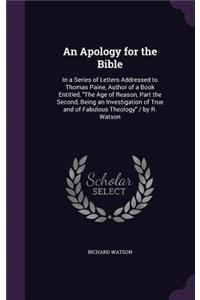 Apology for the Bible