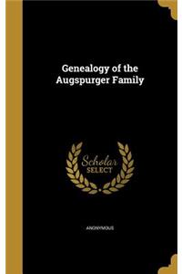 Genealogy of the Augspurger Family