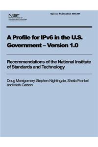 Profile for IPv6 in the U.S. Government - Version 1.0