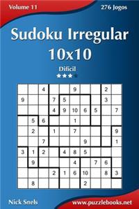 Sudoku Irregular 10x10 - Difícil - Volume 11 - 276 Jogos