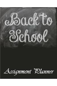 Back to School Assignment Planner