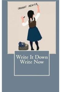 Write It Down Write Now
