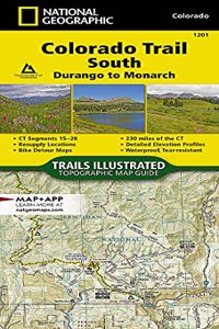 Colorado Trail South, Durango to Monarch Map