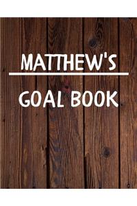 Matthew's Goal Book