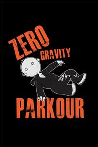 Zero gravity parkour: 6x9 Parkour - grid - squared paper - notebook - notes