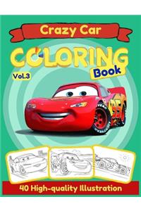 Crazy Car Coloring Book