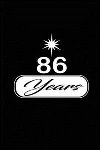 86 years