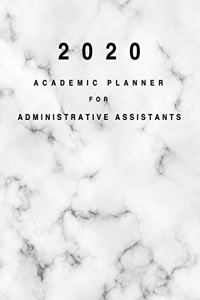 2020 Academic Planner for Administrative Assistants