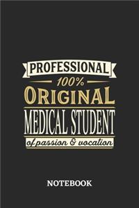 Professional Original Medical Student Notebook of Passion and Vocation: 6x9 inches - 110 graph paper, quad ruled, squared, grid paper pages - Perfect Office Job Utility - Gift, Present Idea