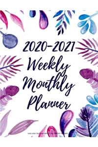 2020-2021 Calendar Weekly And Monthly Planner