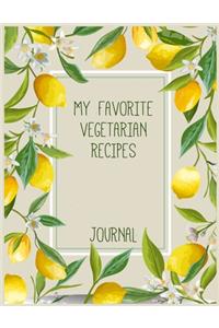 My Favorite Vegetarian Recipes