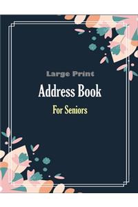 Large Print Address Book For Seniors.