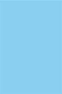 2020 Weekly Planner Baby Blue Color Simple Plain Baby Blue 134 Pages