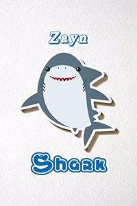 Zayn Shark A5 Lined Notebook 110 Pages