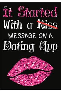 It Started With a Kiss Message on a Dating App