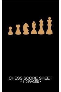 Chess Score Sheet 110 Pages