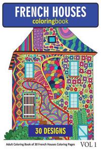 French Houses Coloring Book