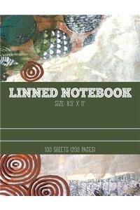 Lined Notebook 8.5 X 11 / 100 Sheets (200 Pages)