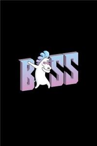 BSS: Blank Lined Unicorn Boss Journal to Write in - Ruled Writing Notebook