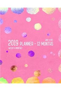 Planner 2019 12 Months