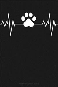 Paw Print Heartbeat Journal