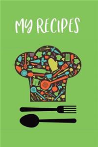 Blank Cookbook to Write in