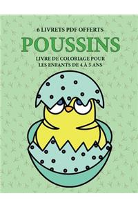 Livre de coloriage pour les enfants de 4 à 5 ans (Poussins)