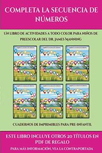 Cuadernos de imprimibles para pre-infantil (Completa la secuencia de números)