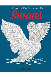 Swans Coloring Book