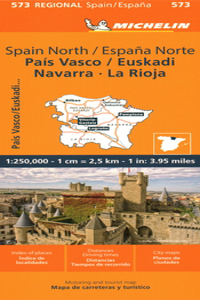 Pais Vasco Navarra Euskadi La Rioja - Michelin Regional Map 573
