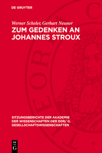 Zum Gedenken an Johannes Stroux