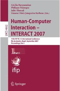 Human-Computer Interaction: INTERACT 2007