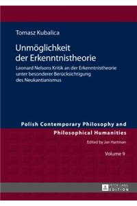 Unmoeglichkeit der Erkenntnistheorie